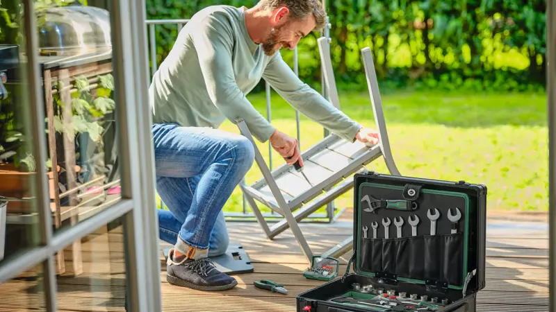 Man at work withdiy Power tools