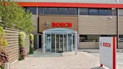 Exterior of Bosch Head Office in Denham, Buckinghamshire
