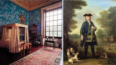 Robert Walpole and his bedroom at Houghton Hall, Norfolk. Picture courtesy of the Legion of Honour museum, San Francisco